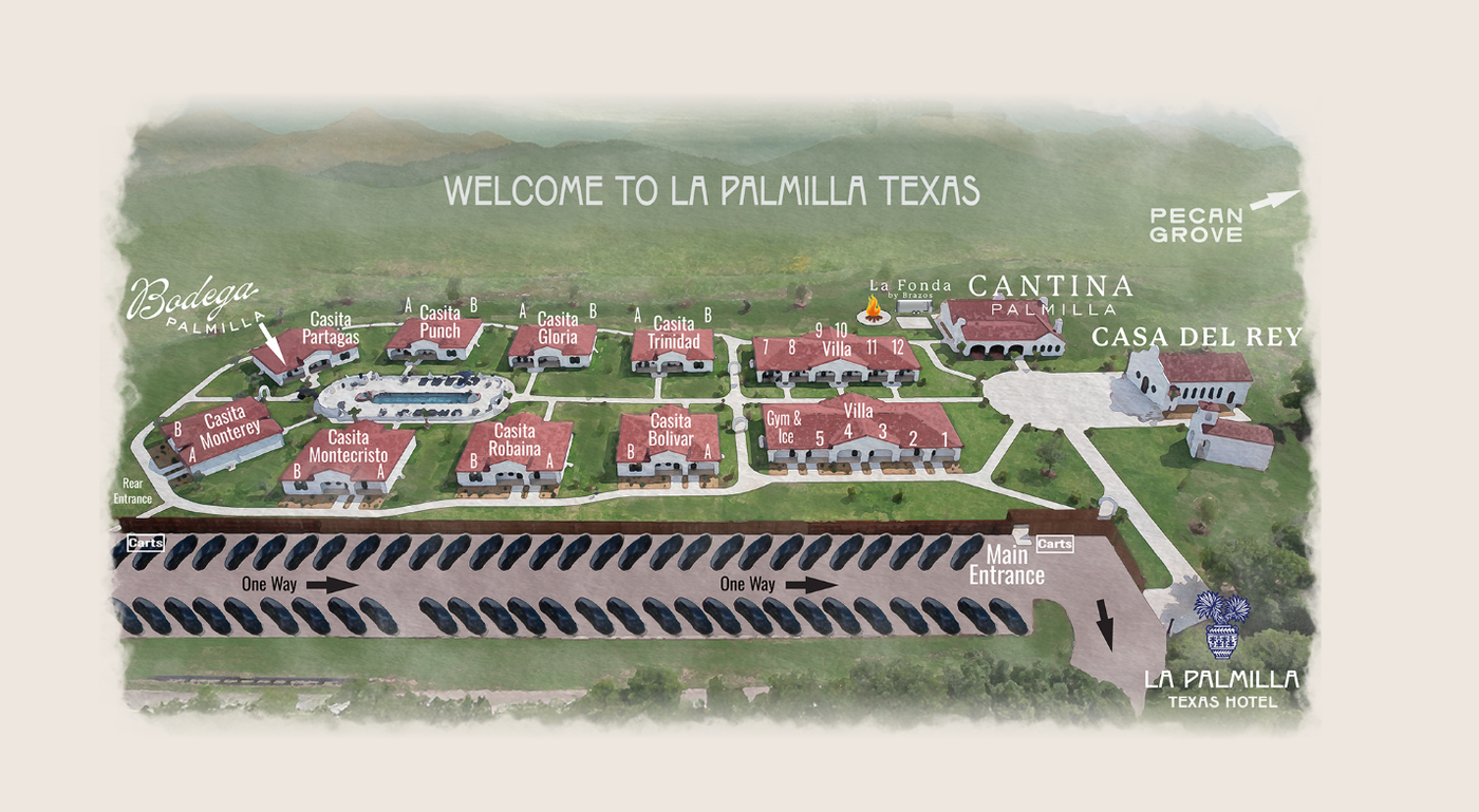 La Palmilla Texas Grounds Map