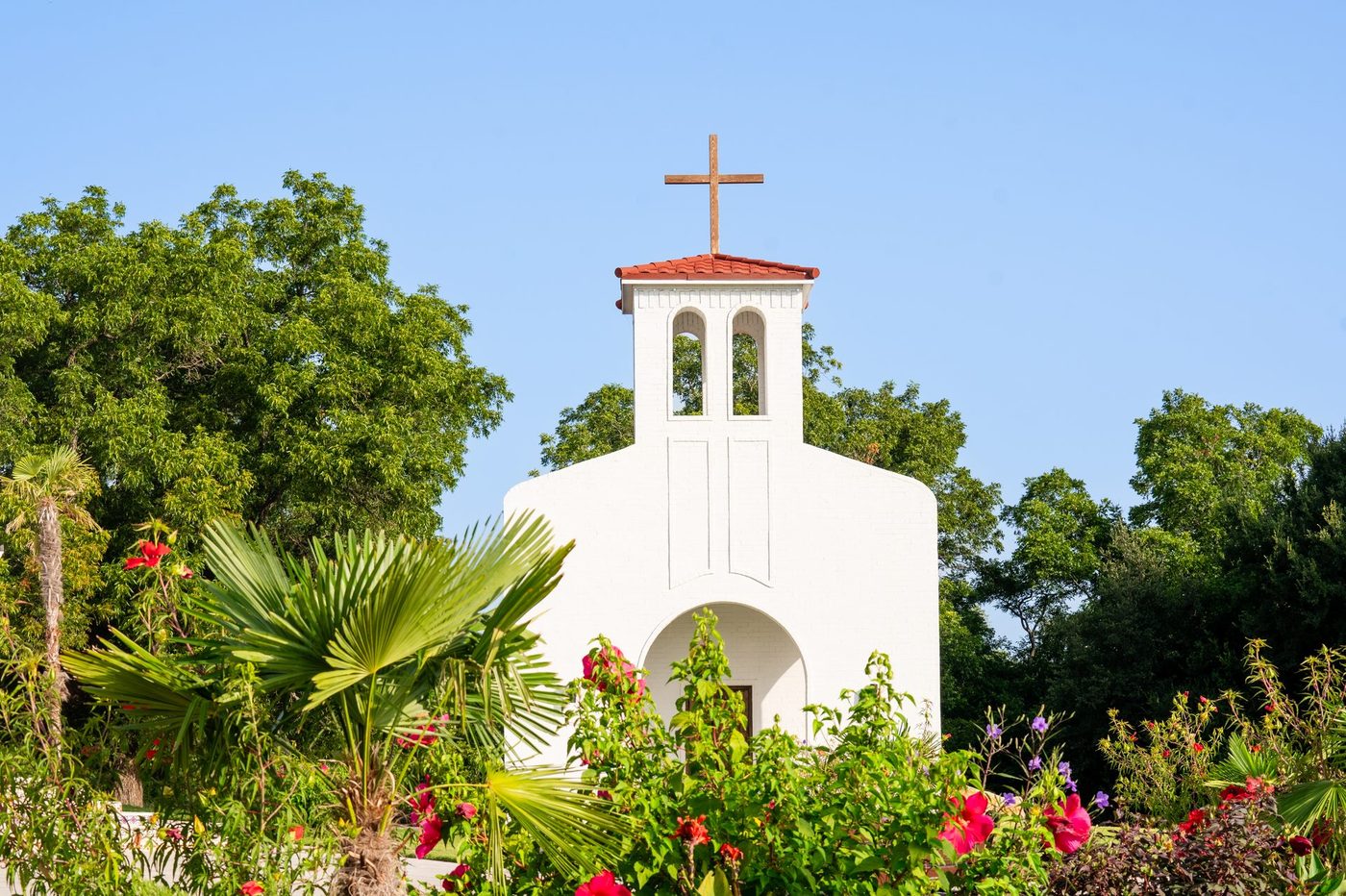 Bell Tower with Roses