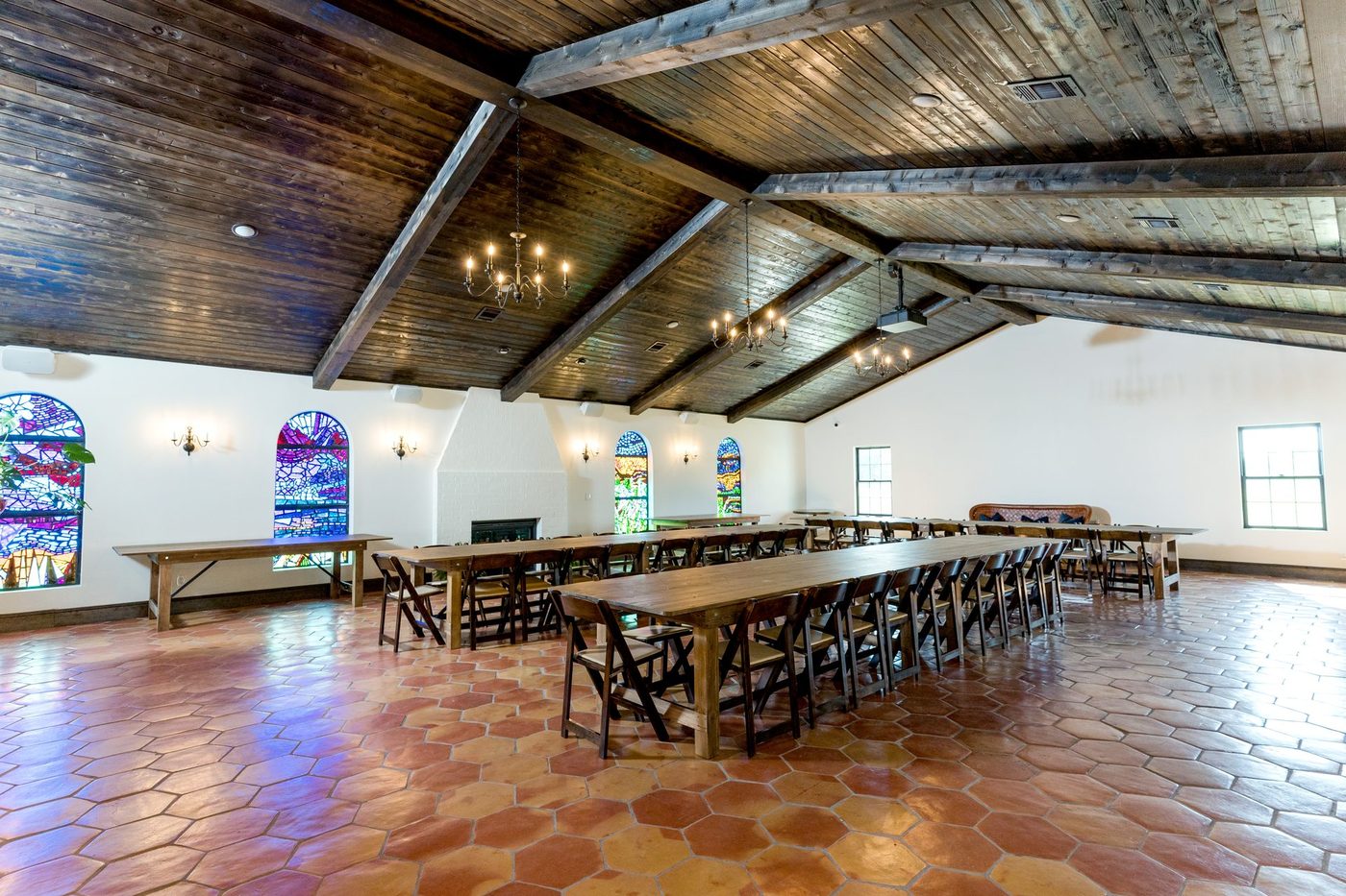 Event Hall with Stained Glass