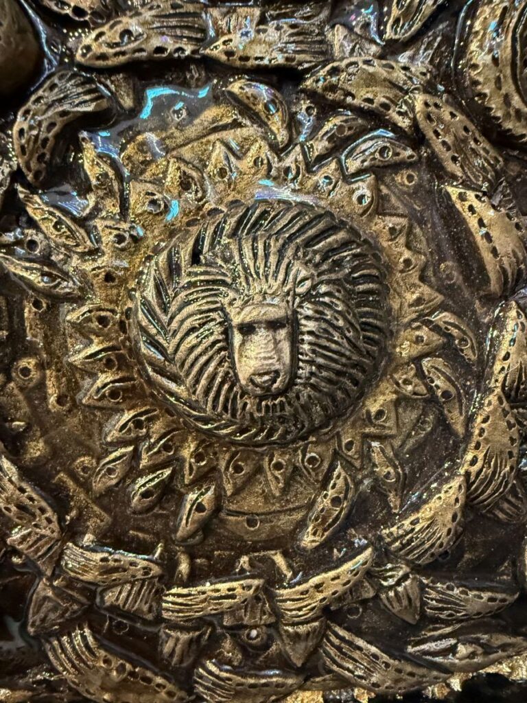 Lion Door Medallion